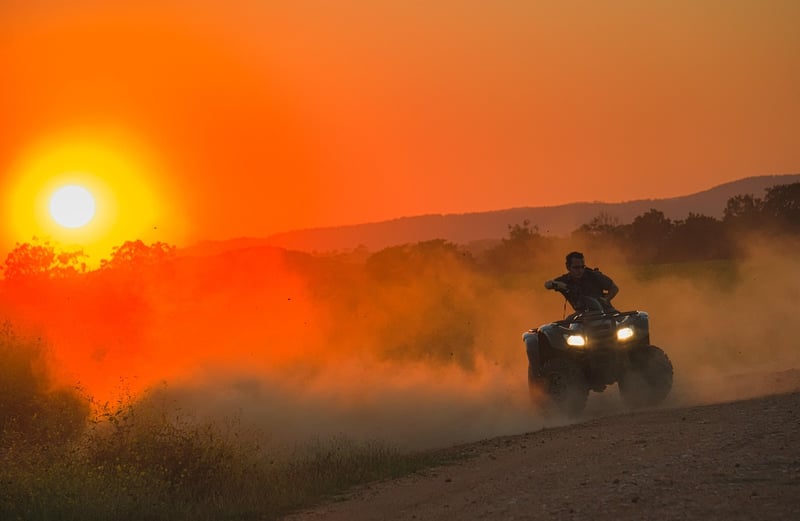 Off-road vehicle on extreme terrain